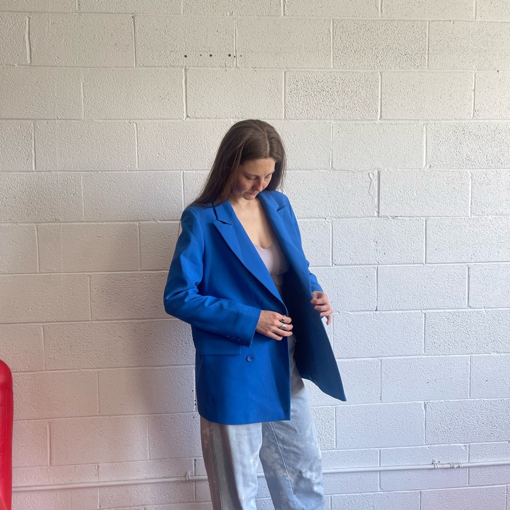 Women's oversize Blue Blazer